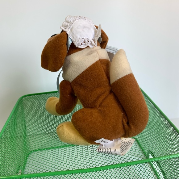 Vintage 💕Disney 2 Peter Pan Characters , Smee💚 & Nana 🐕 Mini Bean Bag  8” - Picture 5 of 12